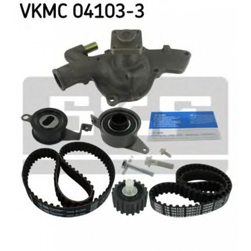 VKMC 04103-3 SKF - Насос охолоджуючої рідини + комплект зубчатого ремня